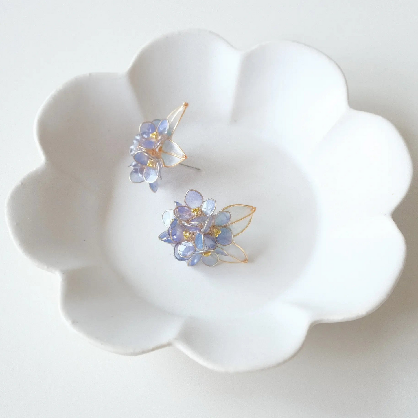 Hydrangea Twilight Stud Earrings