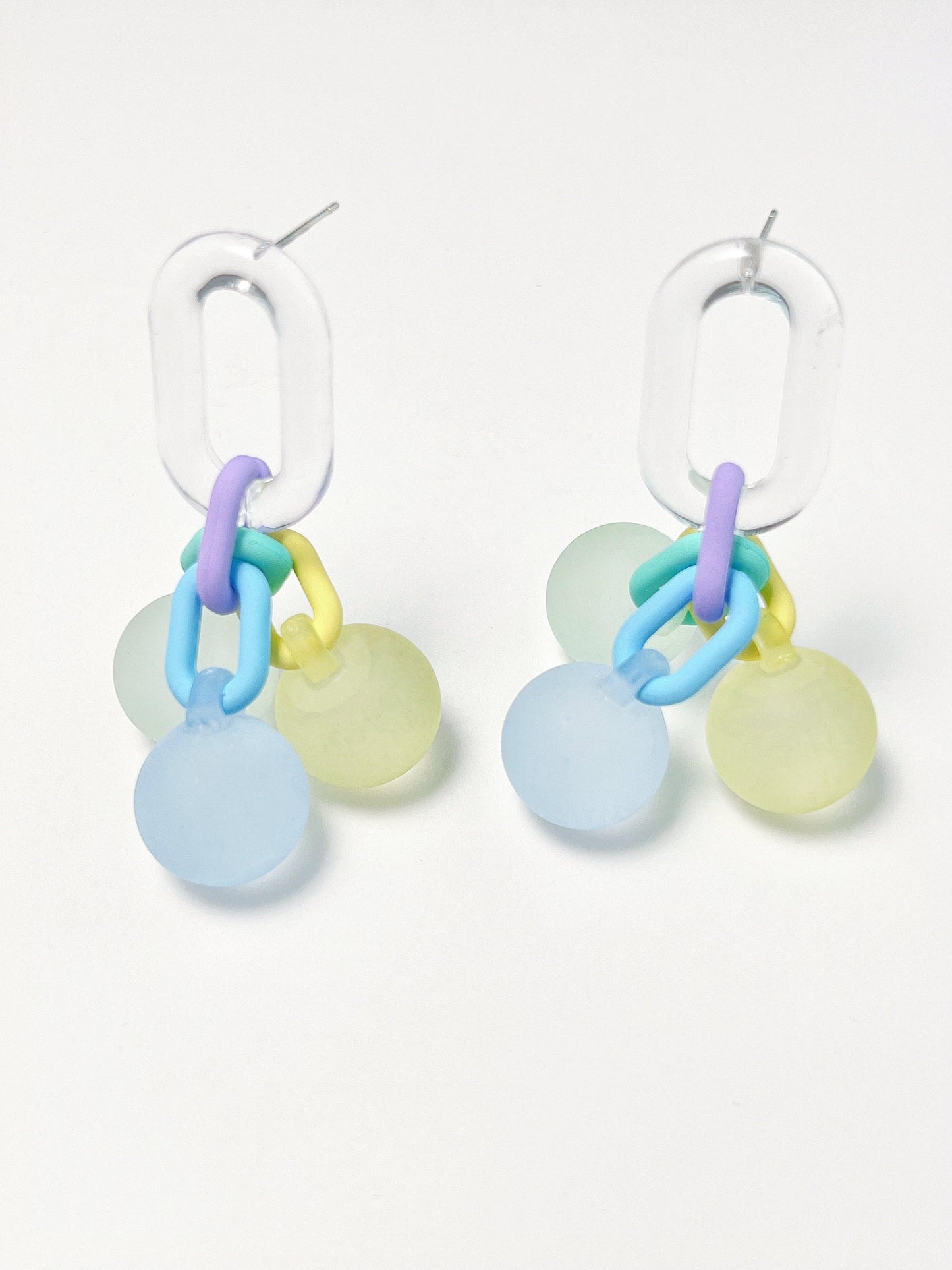 Candy-Colored Ball Earrings（blue）