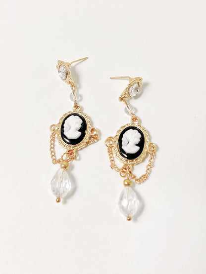 Vintage Portrait Drop Earrings - KooGarden