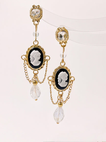 Vintage Portrait Drop Earrings - KooGarden