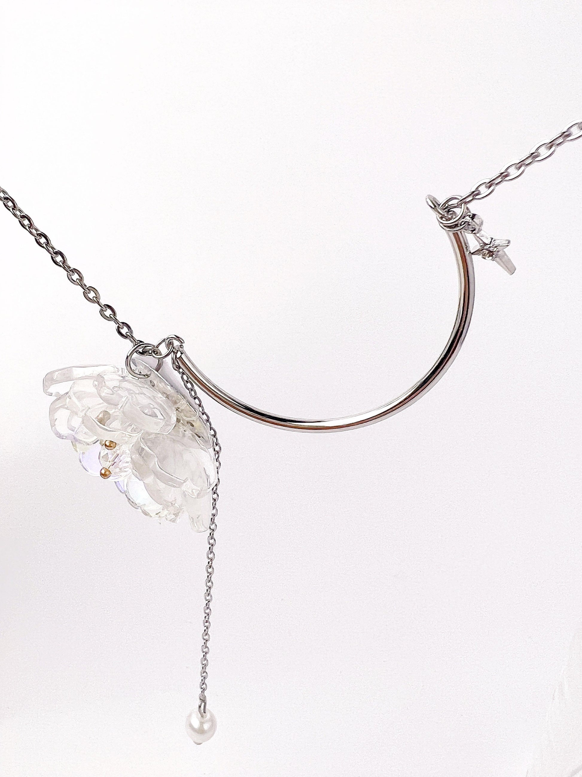 Transparent Flower Star Necklace - KooGarden