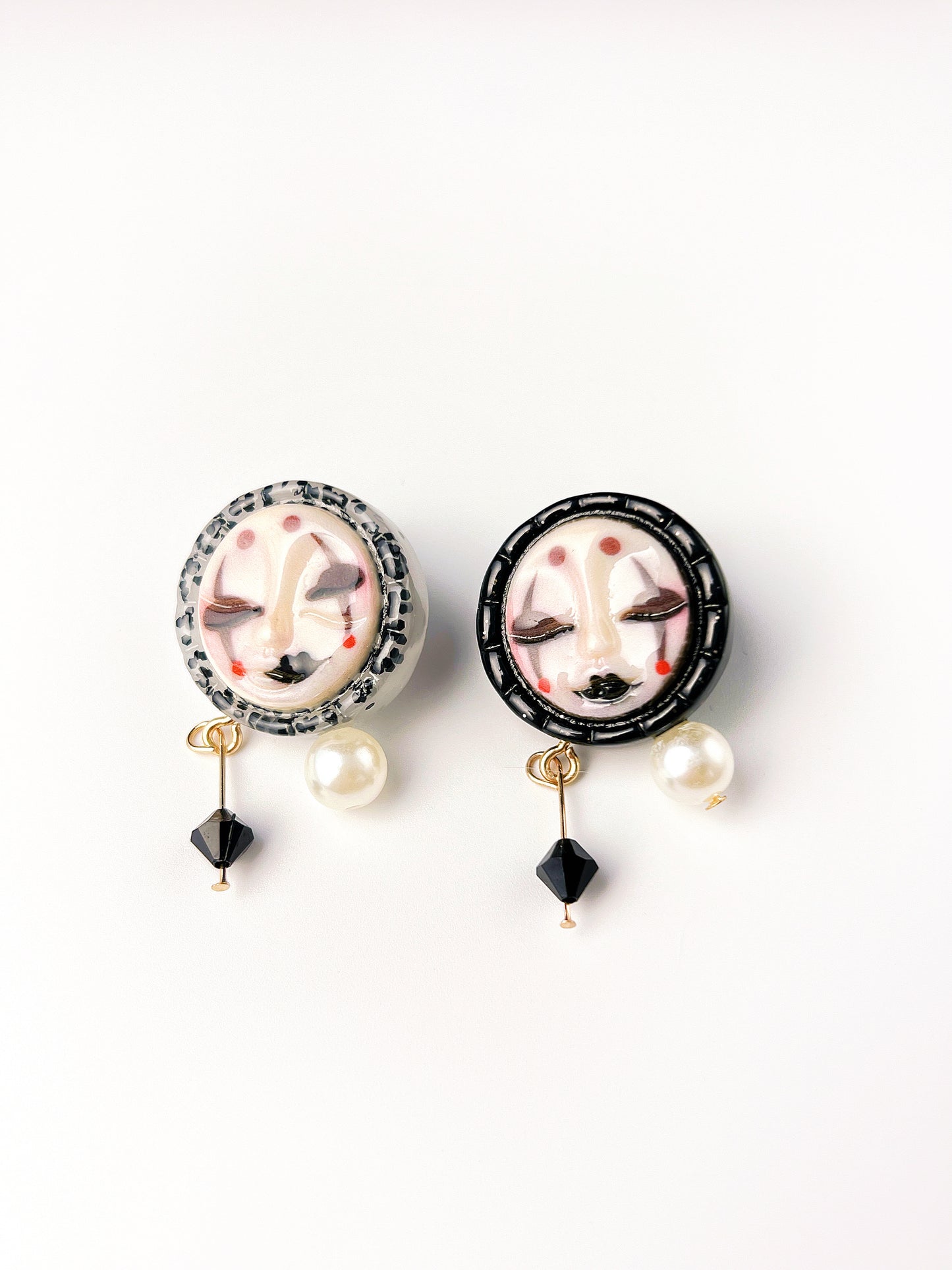 Black Witch Stud Earrings