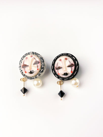 Black Witch Stud Earrings